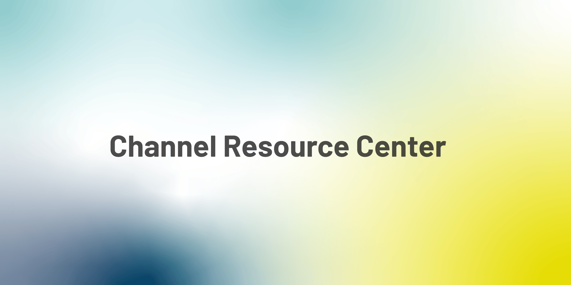 Channel Resource Center-01